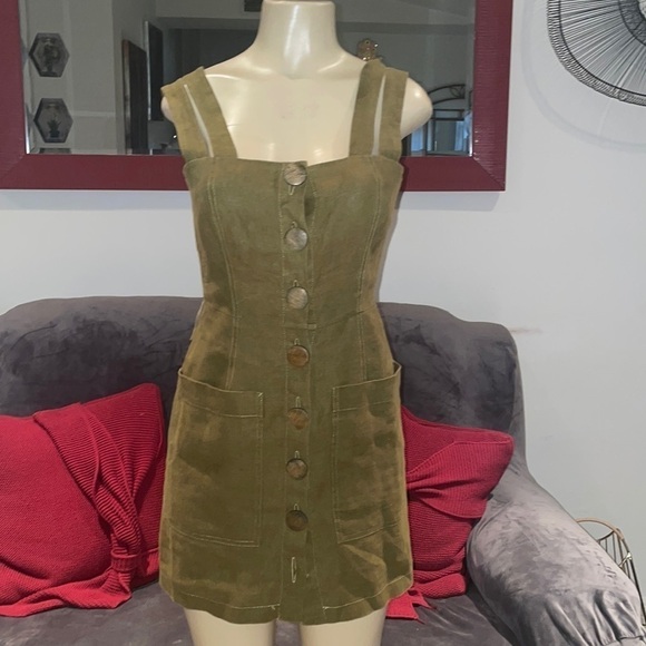 NICHOLAS Button Front Double Strap Sleeveless Dress - Picture 7 of 10